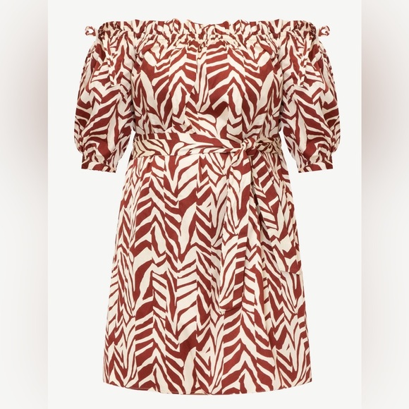 Eloquii Dresses & Skirts - Eloquii Elements Off The Shoulder Cotton Pullover Belted Dress Size 22